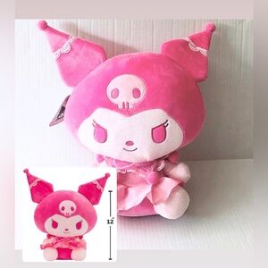 Sanrio Kuromi 12” Pink Monochrome Plush